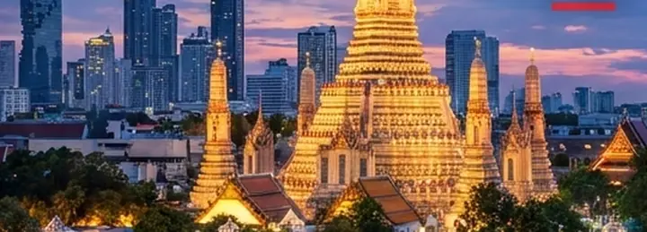 Bangkok skyline, Thailand