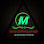 M spray painting garage Logo